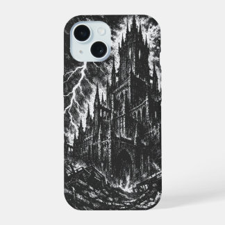 バーンズインヘルによるブラックフォートレス iPhone 15ケース