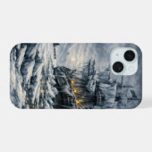 バーンズインヘルによる「フランケンシュタインの北極圏の追跡」 iPhone 15ケース (裏面横)