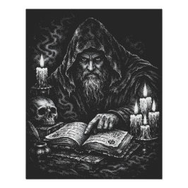 バーンズインヘルによる「魔道士の古儀式書研究」 ポスター