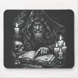 バーンズインヘルによる「魔道士の古儀式書研究」 マウスパッド