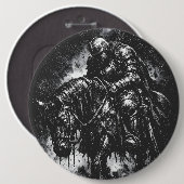 バーンズインヘル作『The Fallen Knight』 缶バッジ (正面&裏面)