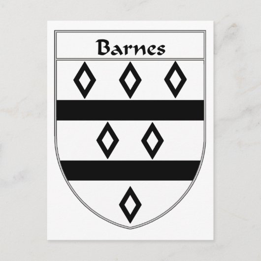 バーンズコートオブアームズ/家紋 ポストカード (正面)