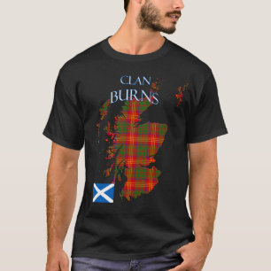 バーンズスコティッシュクランタータンチェックスコットランド Tシャツ