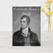 バーンズナイトグリーティングカード カード (黄色い花)