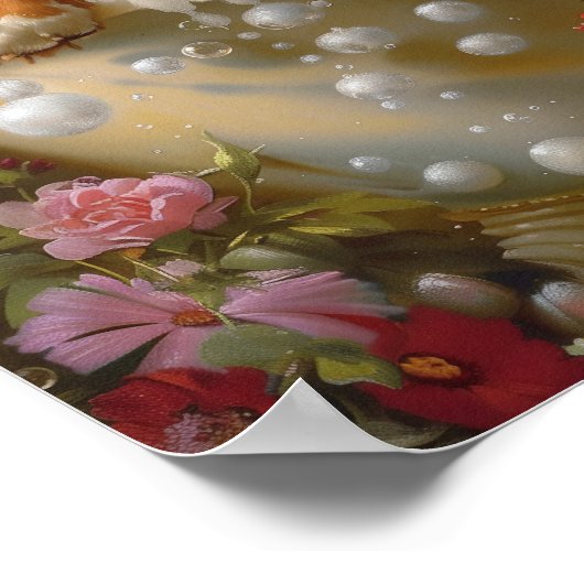 バーンズマウンテンドッグアート、バスルームのアートワーク ポスター (角)