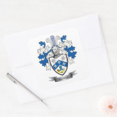 バーンズ家紋コート・オブ・アームズ スクエアシール (封筒)