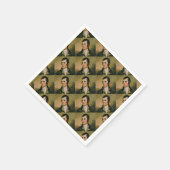 バーンズ祝ナイトのロバート・バーン スタンダードカクテルナプキン (角)