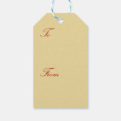 バーンズ – ジョーンズ・クリスマスエンジェルファインアート ギフトタグ (裏面)