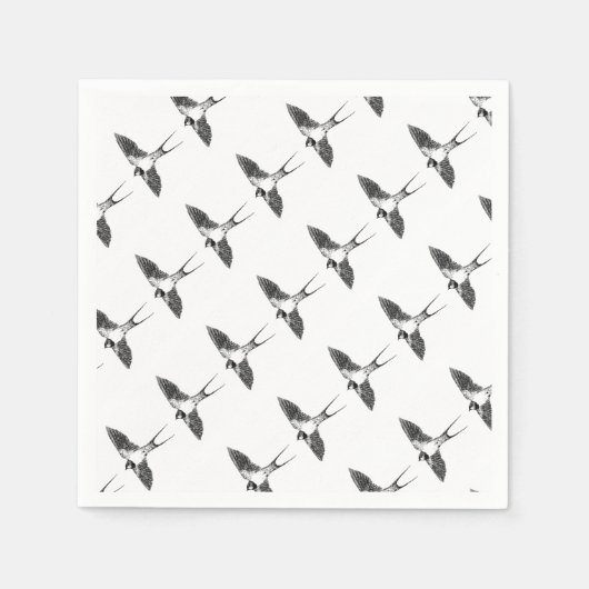バーンツバメ スタンダードカクテルナプキン (正面)