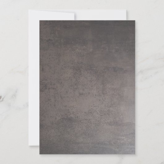 バーントオレンジとセージ緑秋の結婚式 招待状 (裏面)