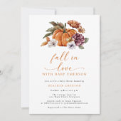 バーントオレンジカボチャベビーシャワー招待状 招待状 (正面)