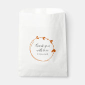 バーントオレンジシンプルハートリース結婚ズ フェイバーバッグ (正面)