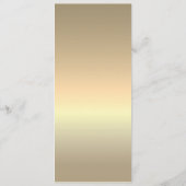 バーントオレンジテラコッタ結婚のメニュー メニュー (裏面)