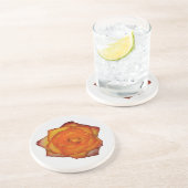 バーントオレンジバラサンドストーンコースター コースター (側面)