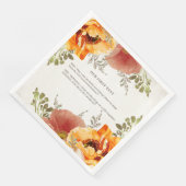 バーントオレンジフローラ私たちの最初の文字結婚ズ (コーナー)