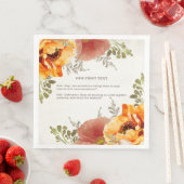 バーントオレンジフローラ私たちの最初の文字結婚ズ (インサイチュ)