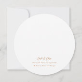 バーントオレンジボタニカルオータムフローラブライダルシャワー 招待状 (裏面)