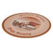 バーントオレンジヴィンテージビレッジオブハンガリー カッティングボード (角)