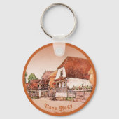 バーントオレンジヴィンテージビレッジオブハンガリー キーホルダー (正面)