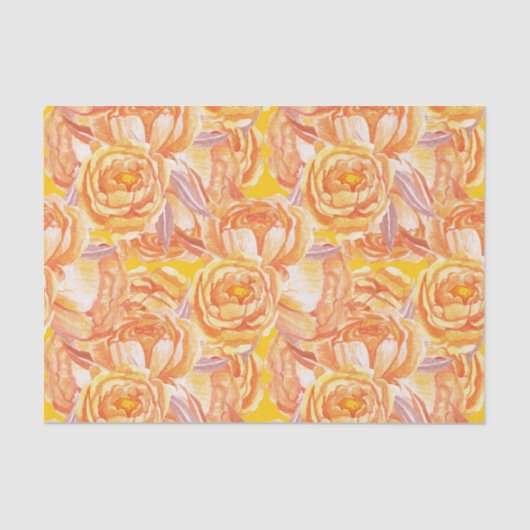 バーントオレンジヴィンテージ素朴ファームハウス 薄葉紙 (正面)