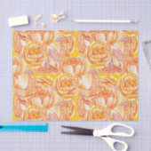 バーントオレンジヴィンテージ素朴ファームハウス 薄葉紙 (クラフト)