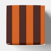 バーントオレンジ垂直ストライプレトロスタイル フェイバーボックス (上部)