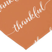 バーントオレンジ感謝祭感謝素朴の台本 ショートテーブルランナー (コーナー)