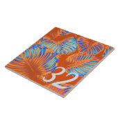 バーントオレンジ&エレクトリックブルー タイル (側面)