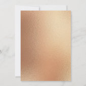 バーントオレンジ ボーホー 秋の恋に落ちる ブライダルシャワー 招待状 (裏面)