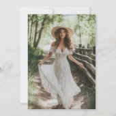 バーントオ素朴レンジテラコッタブライダルシャワー写真 招待状 (裏面)