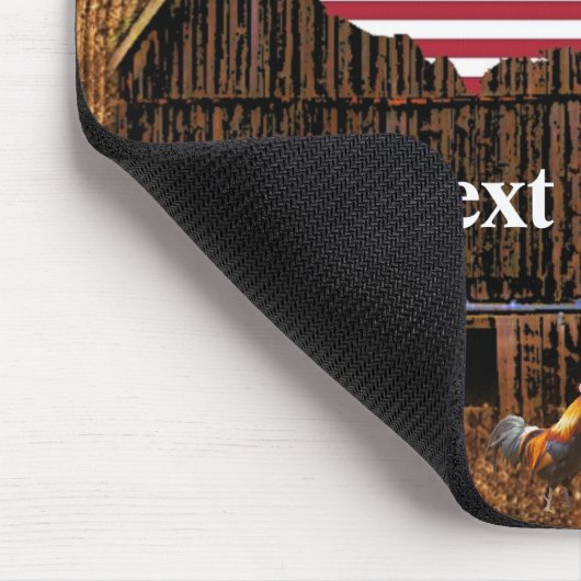 バーントラック素朴トラクタアメリカンフラッグマウスパッド マウスパッド (コーナー)