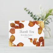 バーント シエナ ユーカリ ボホー サンクス サンキューカード (スタンド正面)