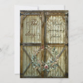 バーンドアおよびバラフローラ結婚式招待状 招待状 (正面)