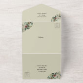 バーンドアとフローラオールインワン結婚式招待状 オールインワン招待状 (外側)