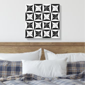 バーンドアの穴に灰色の物質 キャンバスプリント (インサイチュ (寝室))