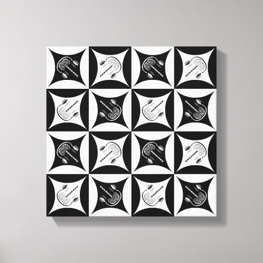 バーンドアの穴に灰色の物質 キャンバスプリント (正面)