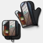 バーンドアの視点 鍋つかみ&鍋敷きセット (正面/裏面)