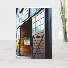 バーンドアの視点、黙示録3:8 サンキューカード