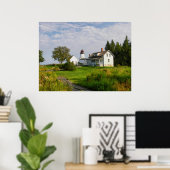 バーンドアイランドライトハウスメイン ポスター (ホームオフィス)