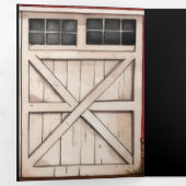 バーンドアカントリー素朴クリスマス 三つ折り招待状 (内部最初)