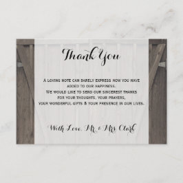 バーンドアサンキューカード サンキューカード