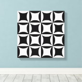 バーンドアパターンのブラックホール キャンバスプリント (インサイチュ (ウッドフロア))