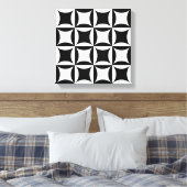 バーンドアパターンのブラックホール キャンバスプリント (インサイチュ (寝室))