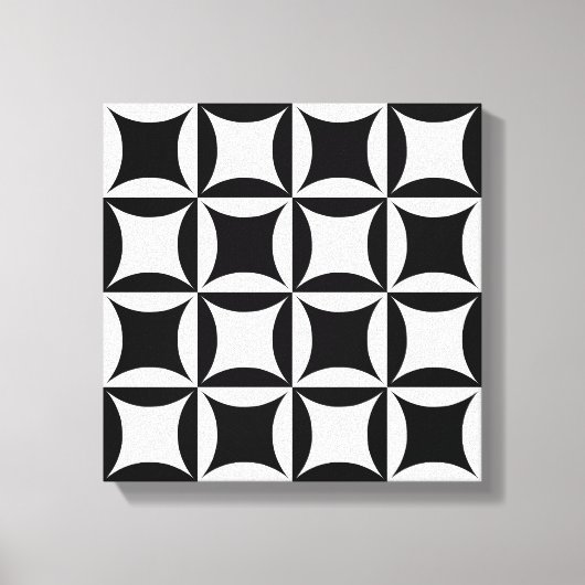 バーンドアパターンのブラックホール キャンバスプリント (正面)