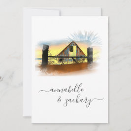 *~*バーンドアメリカ国旗QR RSVP AR19結婚のInvita 招待状