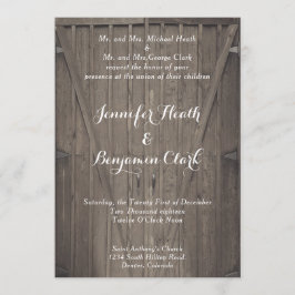 バーンドア結婚式招待状 招待状