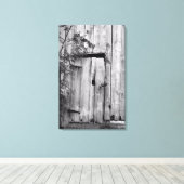 バーンドア（白黒） キャンバスプリント (インサイチュ (ウッドフロア))