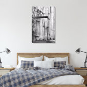 バーンドア（白黒） キャンバスプリント (インサイチュ (寝室))