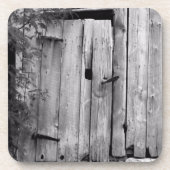 バーンドア（白黒） コースター (正面)