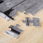 バーンドア（白黒） ジグソーパズル (側面)